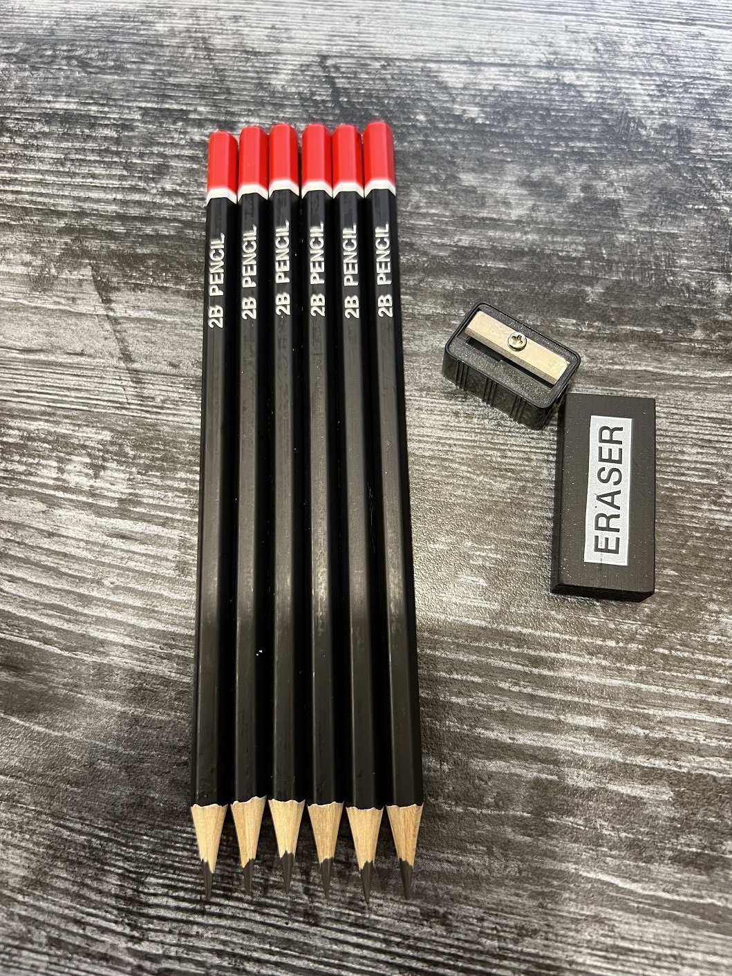 Фотография покупателя товара Набор карандашей чернографитных 6 штук НВ+ластик+точилка, блистере