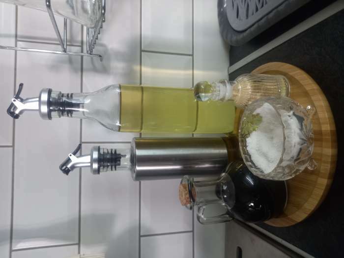 Фотография покупателя товара Бутылка стеклянная для соусов и масла Доляна «Классик», 500 мл, 5,5×30 см - Фото 5