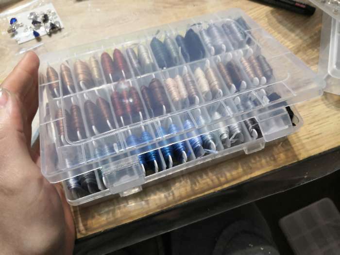 Фотография покупателя товара Органайзер для рукоделия, со съёмными ячейками, 24 отделения, 19,5 × 13,5 × 3,5 см, цвет прозрачный - Фото 6