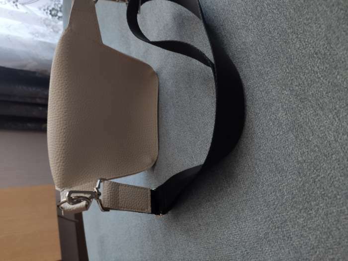 Фотография покупателя товара Поясная сумка на молнии, регулируемый ремень, цвет бежевый - Фото 5