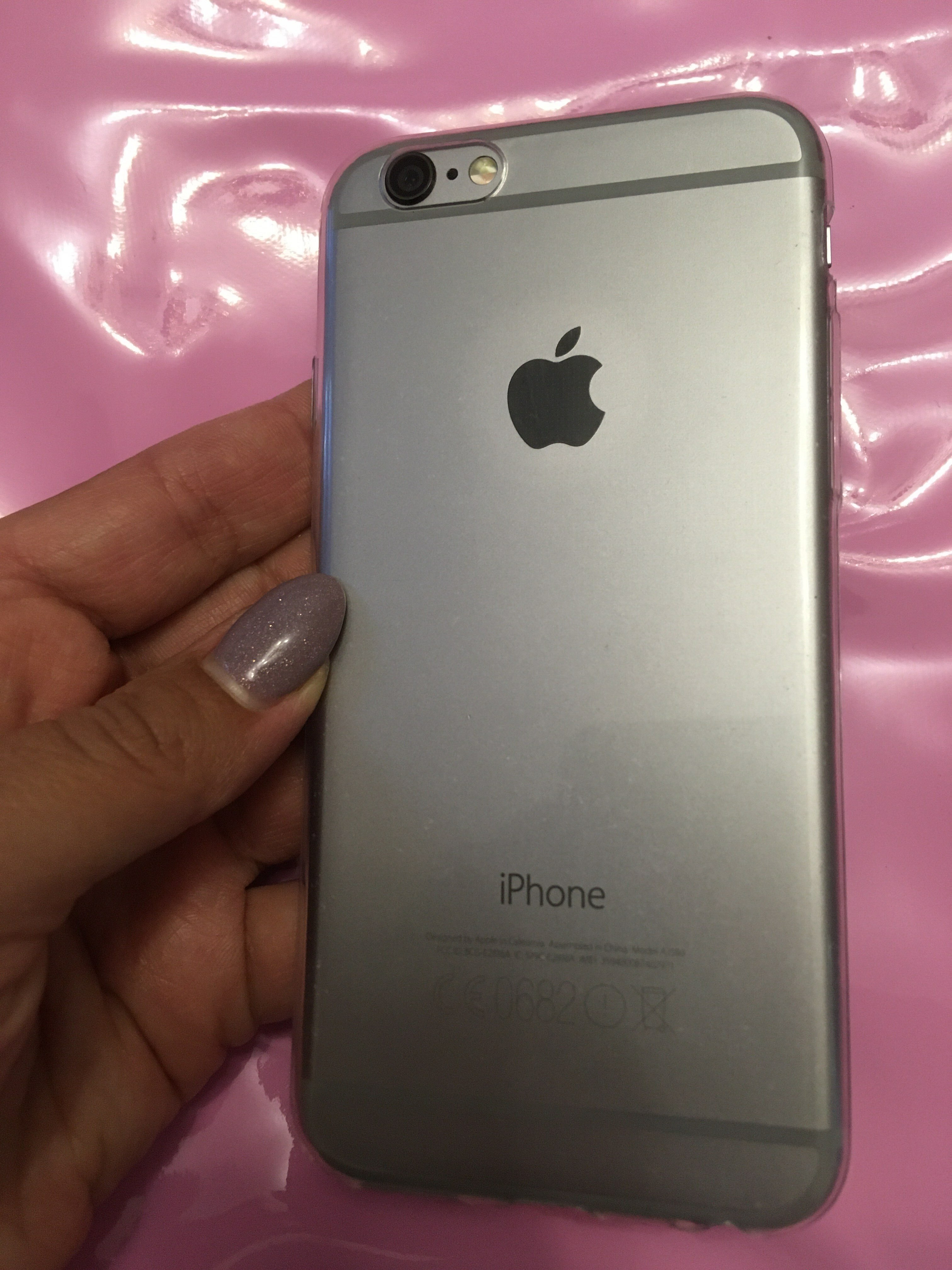 Фотография покупателя товара Чехол на iPhone 6/6S, силиконовый, тонкий, прозрачный