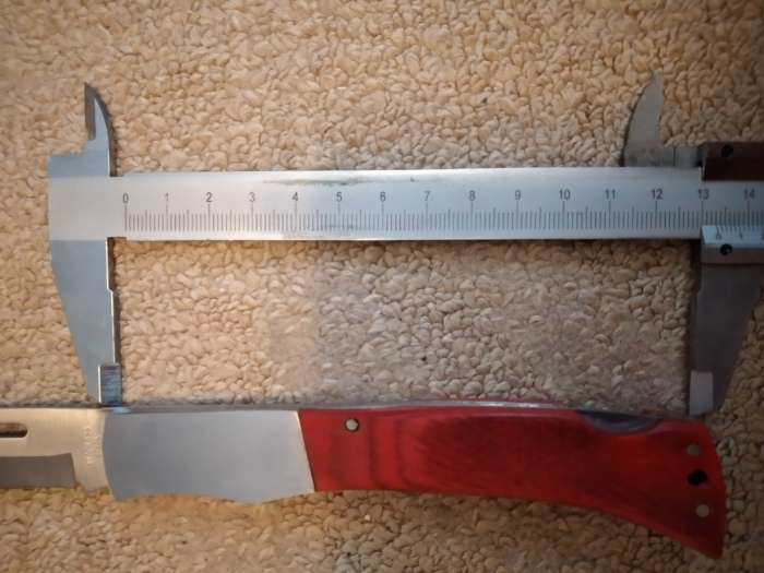 Фотография покупателя товара Нож складной "Армагедон" 24,7см, клинок 107мм/1мм, рукоять дерево - Фото 1