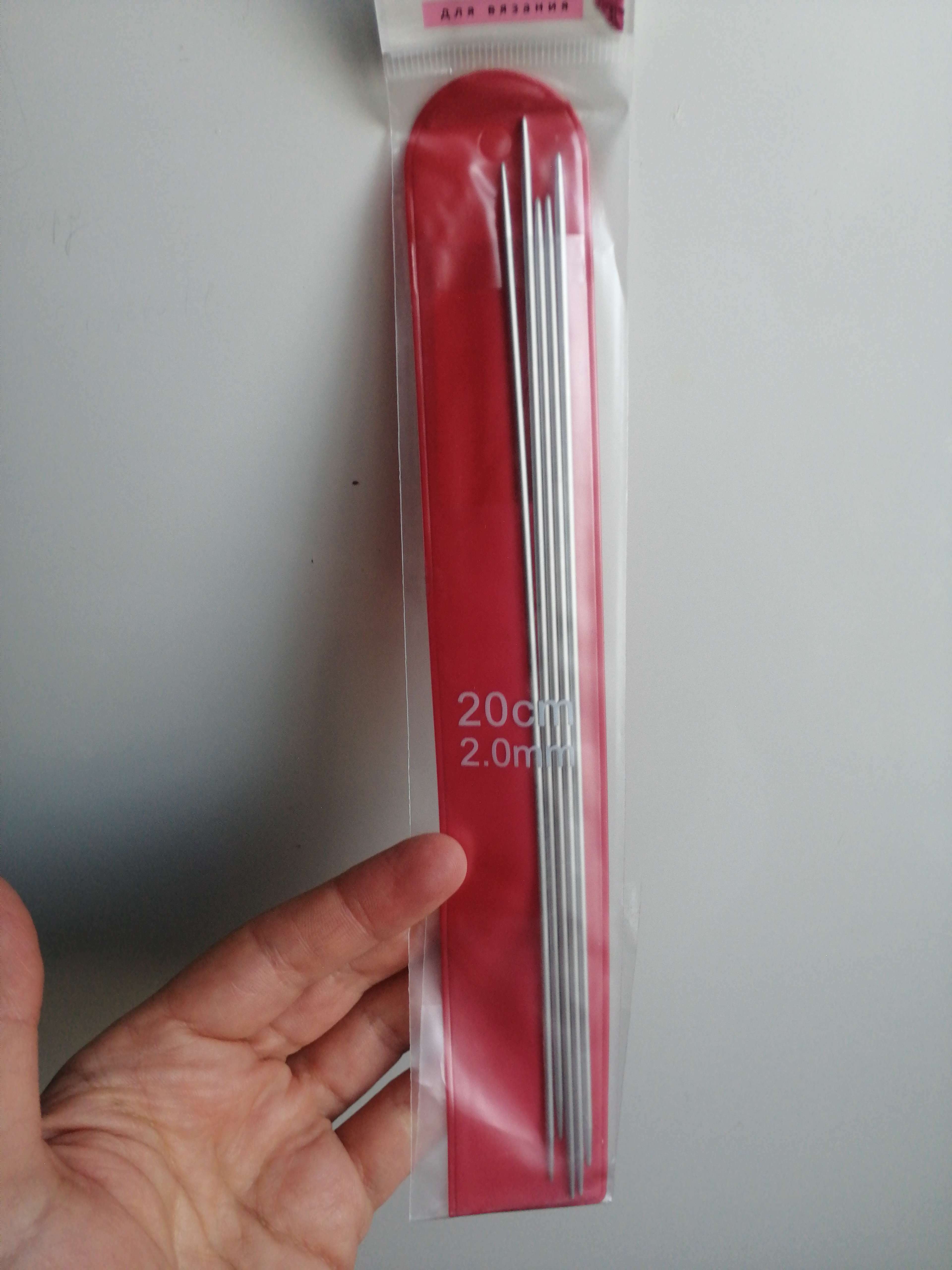 Фотография покупателя товара Спицы для вязания, чулочные, с тефлоновым покрытием, d = 3 мм, 20 см, 5 шт - Фото 1