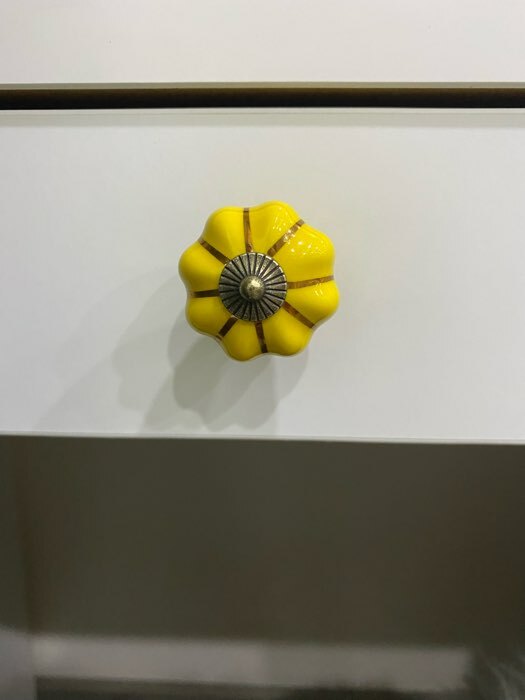 Фотография покупателя товара Ручка кнопка PEONY Ceramics 001, керамическая, пудровый - Фото 24