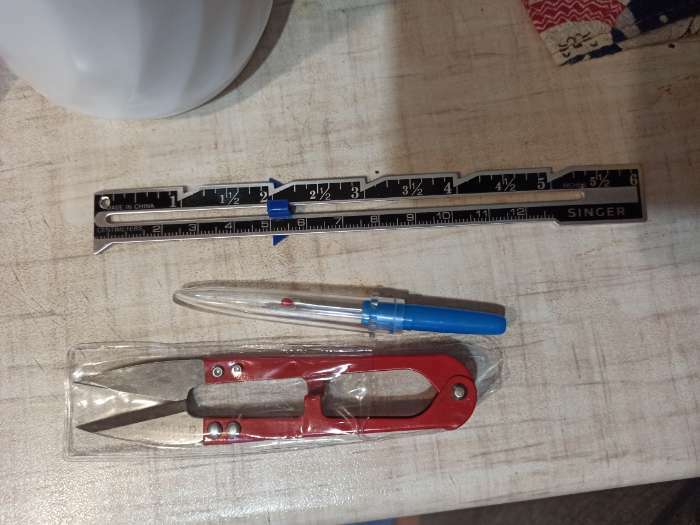 Фотография покупателя товара Набор инструментов для шитья, 3 предмета, цвет МИКС - Фото 5