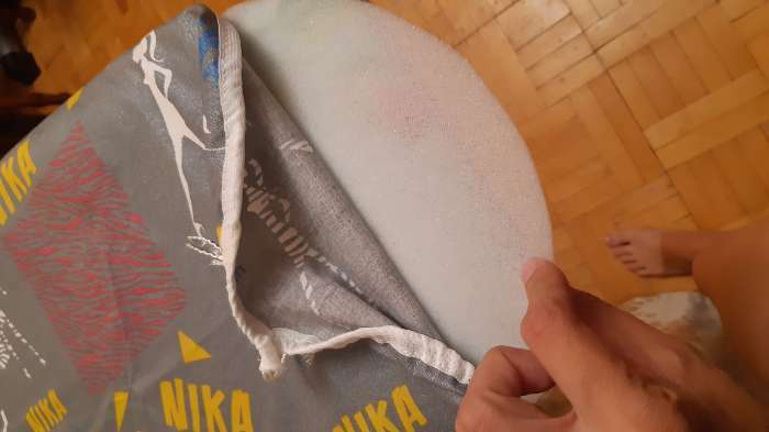 Фотография покупателя товара Чехол для гладильной доски Nika, 130×48 см, с поролоном, антипригарный, рисунок МИКС - Фото 12