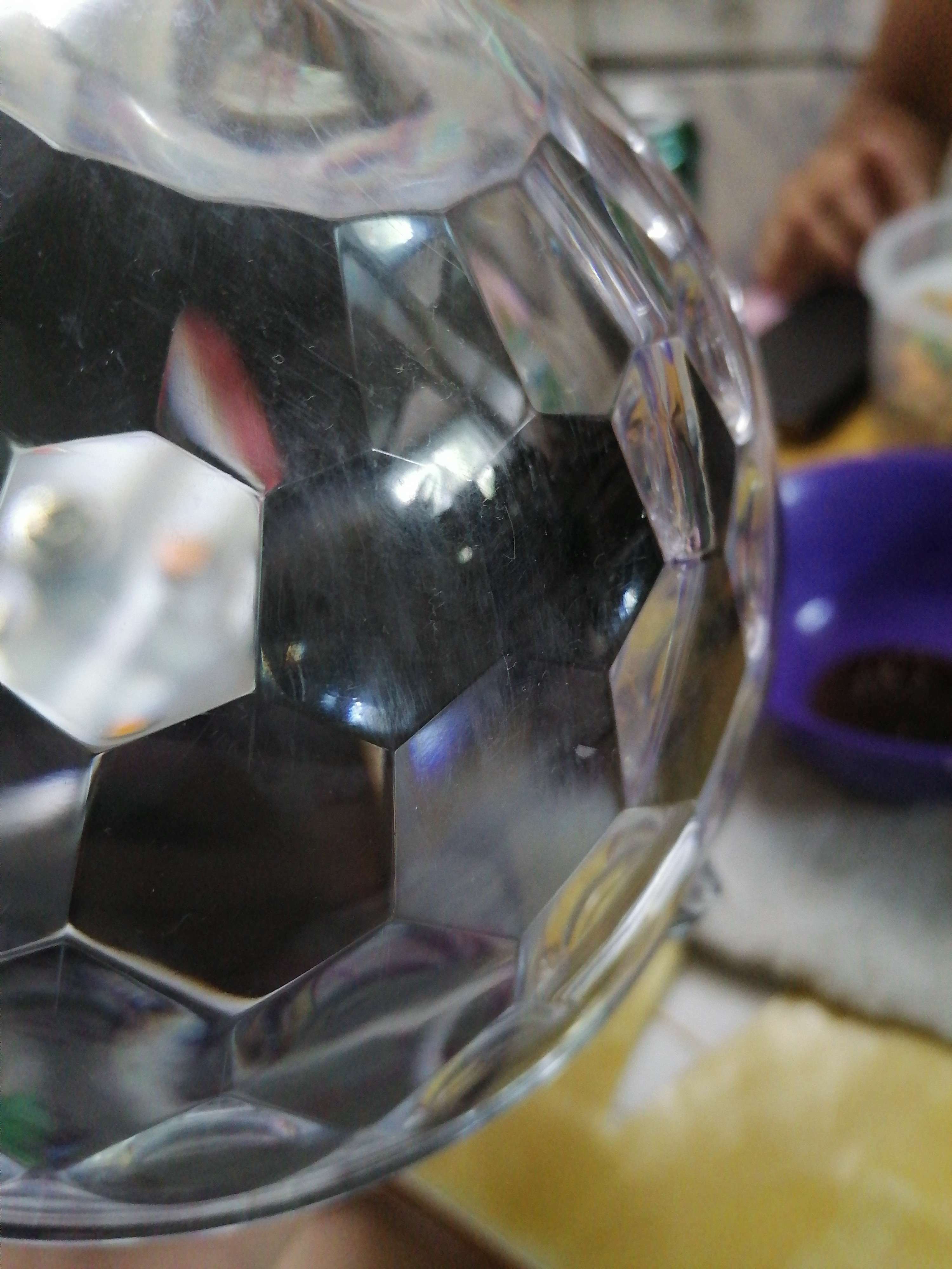 Фотография покупателя товара Световой прибор «Хрустальный шар» 17.5 см, динамик, свечение RGB, 220 В - Фото 13