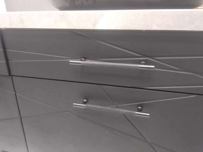 Фотография покупателя товара Ручка-рейлинг CAPPIO PIMPLY, d=12 мм, м/о 160 мм, цвет чёрный - Фото 6