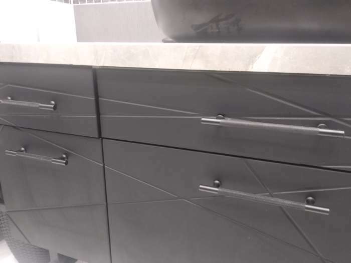 Фотография покупателя товара Ручка-рейлинг CAPPIO PIMPLY, d=12 мм, м/о 160 мм, цвет чёрный - Фото 5