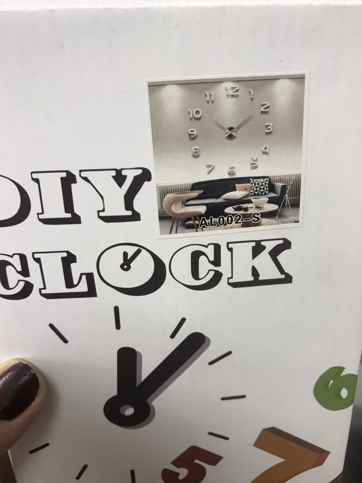 Фотография покупателя товара Часы-наклейка, серия: DIY, "Акстелл", плавный ход, d-70 см, 1 АА, серебро - Фото 5