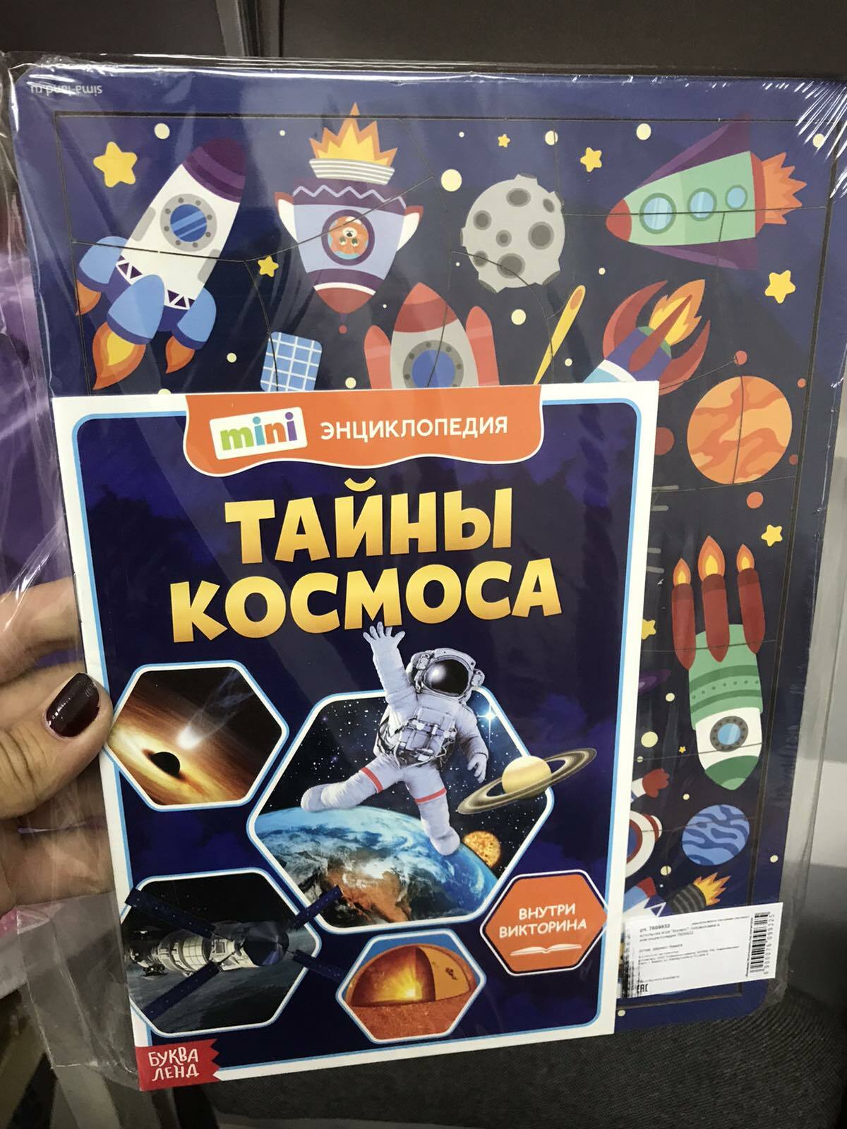 Настольная игра «Космос», головоломка 26 деталей + мини-энциклопедия  (7609932) - Купить по цене от 270.00 руб. | Интернет магазин SIMA-LAND.RU