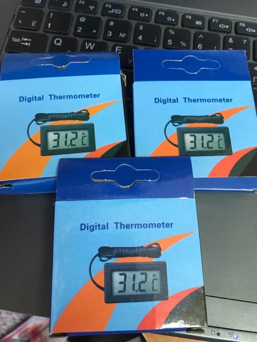 Фотография покупателя товара Термометр цифровой, ЖК-экран, провод 1 м - Фото 2