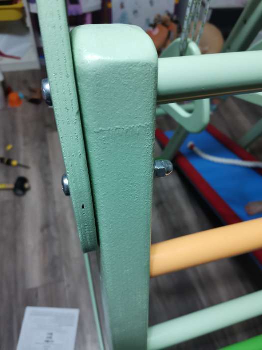 Фотография покупателя товара Детский спортивный комплекс ZABIAKA Tiny Climber, цвет фисташка - Фото 8