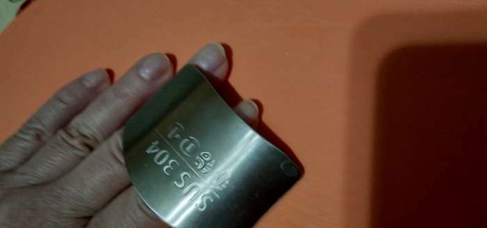Фотография покупателя товара Защитная пластина для пальцев при нарезке Доляна, нержавеющая сталь - Фото 1