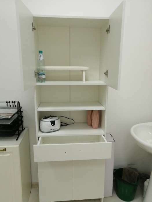 Фотография покупателя товара Пенал для ванной комнаты, белый,  66 х 33 х 185 см - Фото 17