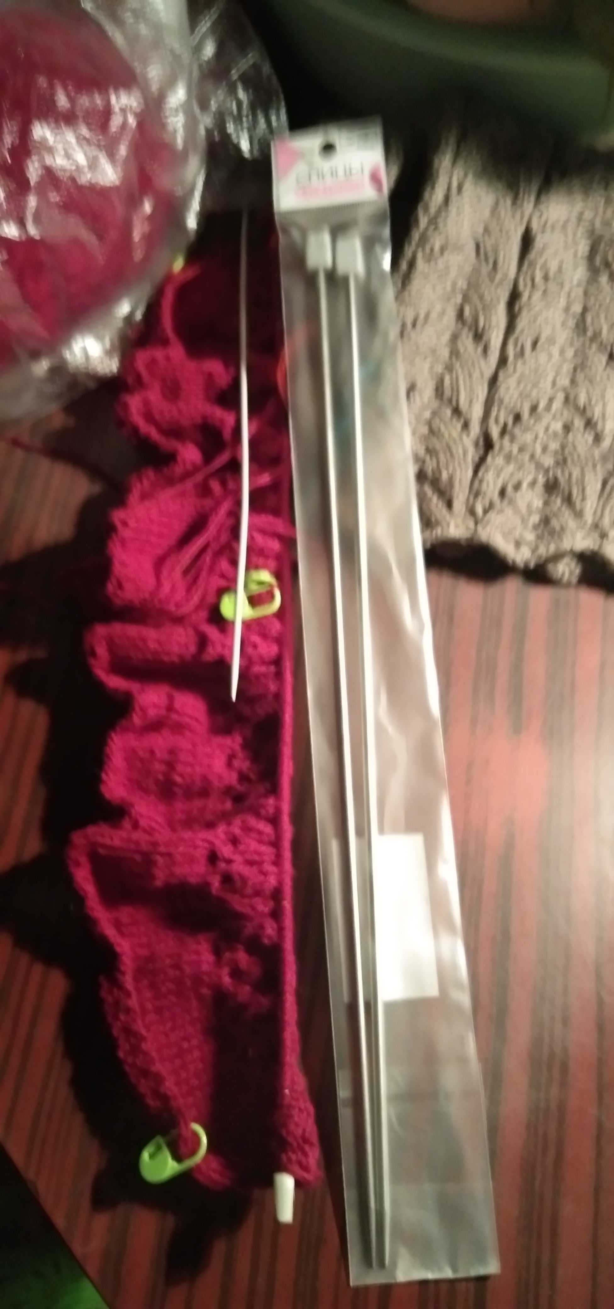 Фотография покупателя товара Спицы для вязания, прямые, d = 5 мм, 35 см, 2 шт - Фото 5
