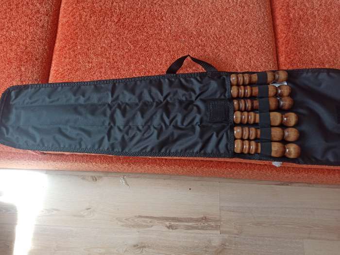 Фотография покупателя товара Чехол для шампуров, оксфорд 600, чёрный, 23 х 75 см - Фото 1