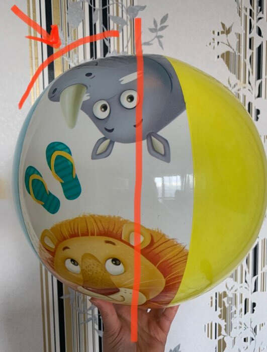 Фотография покупателя товара Мяч надувной детский «На волне», d=51 см - Фото 3