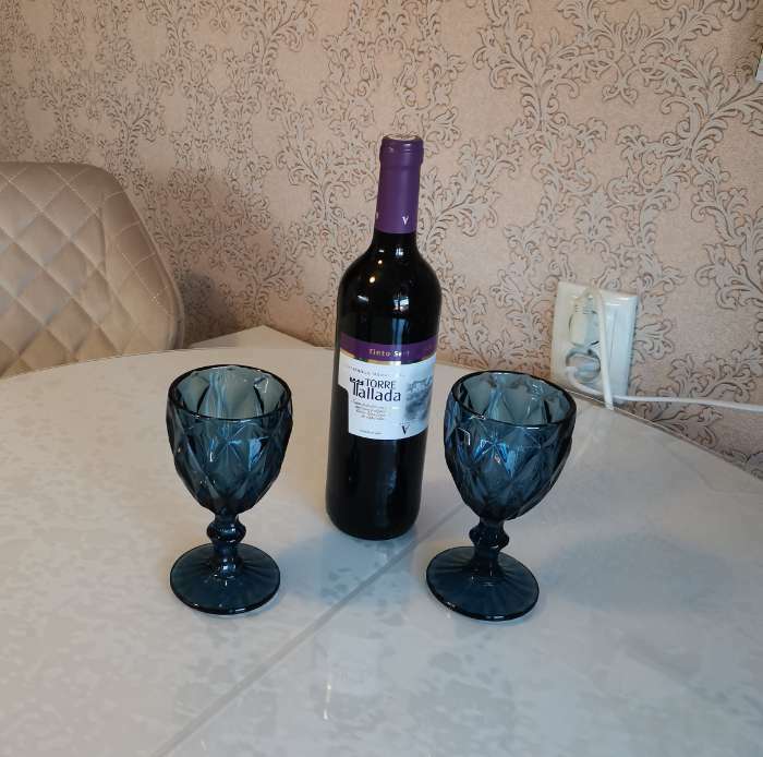 Фотография покупателя товара Набор бокалов стеклянных Magistro «Круиз», 250 мл, 8×15,3 см, 6 шт, цвет розовый - Фото 13