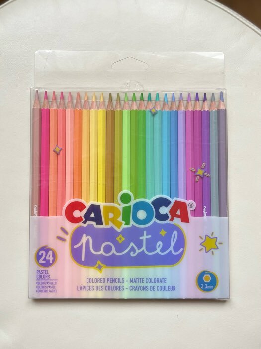 Carioca Pastel 24 Crayons de Couleur