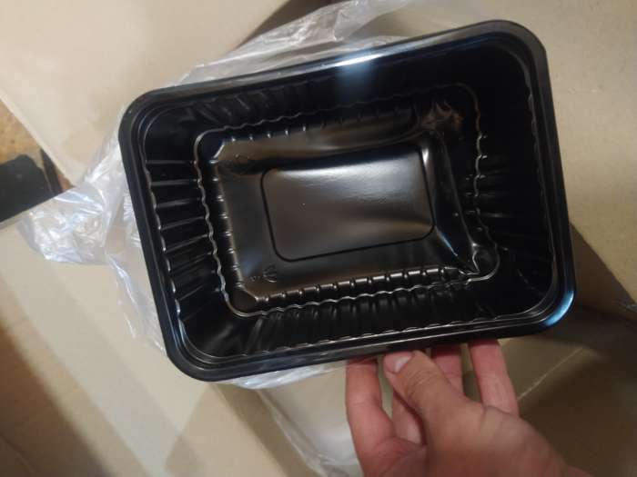 Фотография покупателя товара Контейнер пластиковый одноразовый «Южуралпак», КР-179, 1000 гр, 17,9×13,2×6,7 см, цвет чёрный