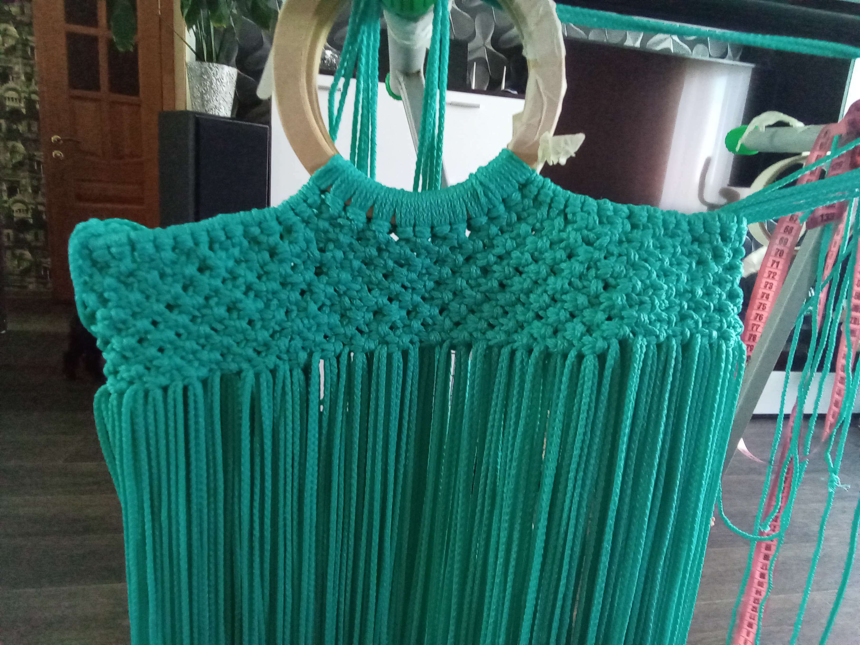 Фотография покупателя товара Шнур для вязания "Классик" без сердечника 100% полиэфир ширина 4мм 100м (белый) - Фото 4
