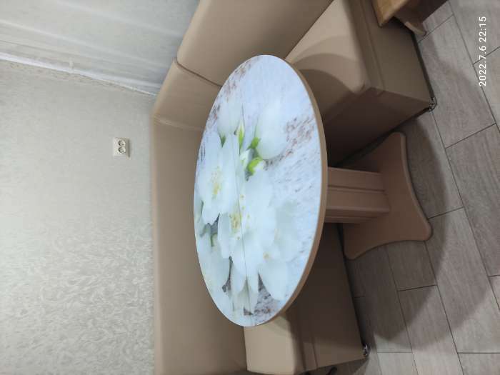 Фотография покупателя товара Стол раздвижной «Овация», 1000(1350)×1000×750 мм, цвет дуб сонома / 443439742