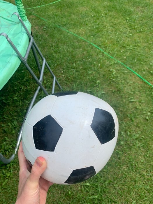 Фотография покупателя товара Мяч «Футбол», диаметр 20 см, МИКС - Фото 1