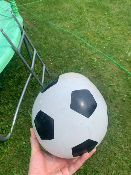 Фотография покупателя товара Мяч «Футбол», диаметр 20 см, МИКС - Фото 2