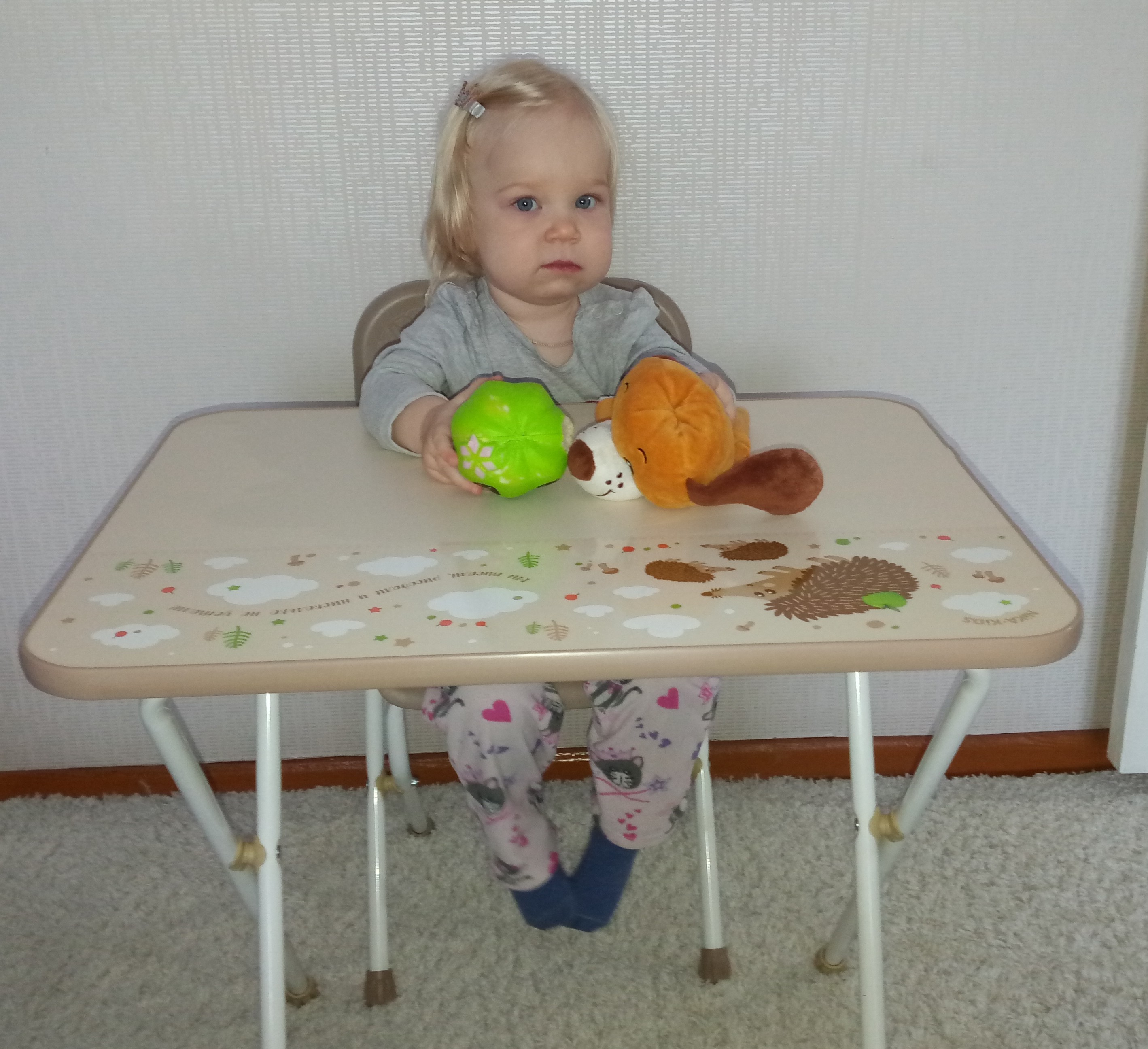 Фотография покупателя товара Комплект детской мебели «Алина» складной, цвет голубой - Фото 10