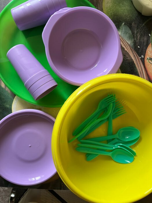 Фотография покупателя товара Набор посуды Альт-Пласт «Всегда с собой», на 6 персон, 32 предмета