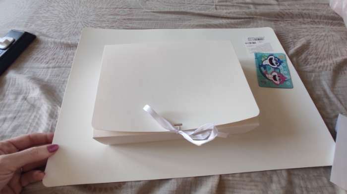 Фотография покупателя товара Коробка складная, белая, 21 х 15 x 5 см - Фото 2