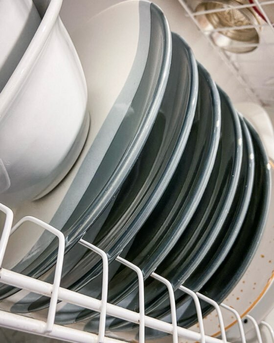 Фотография покупателя товара Тарелка «Полоски», d=21 см, цвет серый - Фото 1