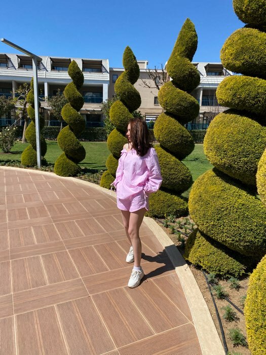 Фотография покупателя товара Костюм женский (рубашка, шорты) MINAKU: Casual Collection цвет розовый, размер 42 - Фото 1