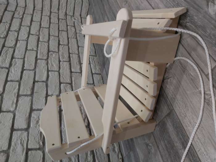 Фотография покупателя товара Кресло деревянное подвесное, сиденье 50×50см - Фото 10