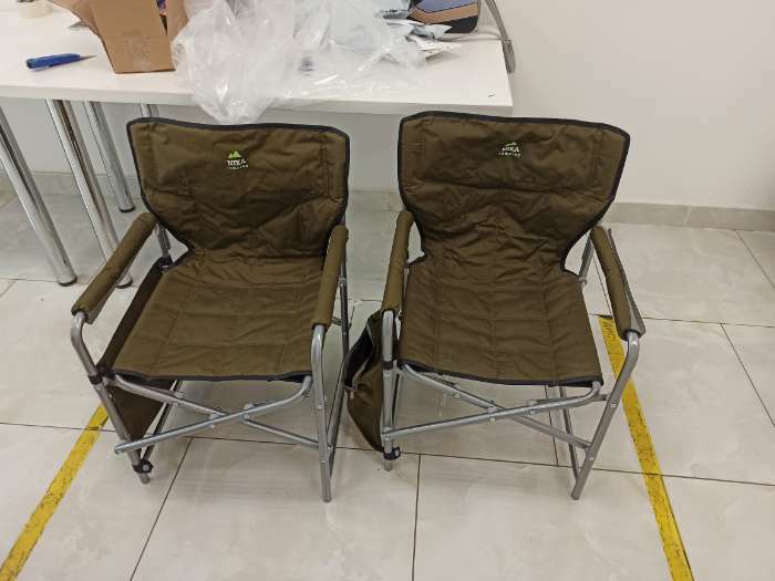 Фотография покупателя товара Кресло складное КС1, 49 х 49 х 72 см, цвет чёрный - Фото 1