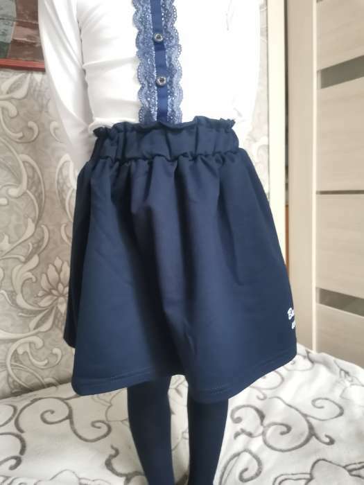 Фотография покупателя товара Юбка для девочки, цвет темно-синий, рост 140 см (72) - Фото 1