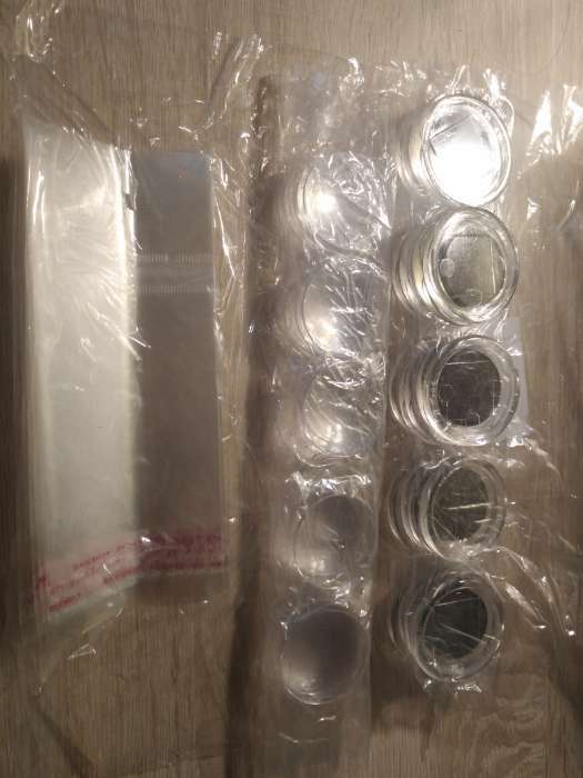 Фотография покупателя товара Заготовка акрилового магнита 4 см круг прозрачный (набор 2 детали+пакет) - Фото 4