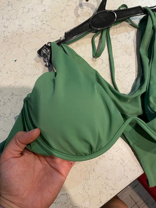 Фотография покупателя товара Купальник женский раздельный MINAKU «Summer fashion», размер 42, цвет зеленый - Фото 8