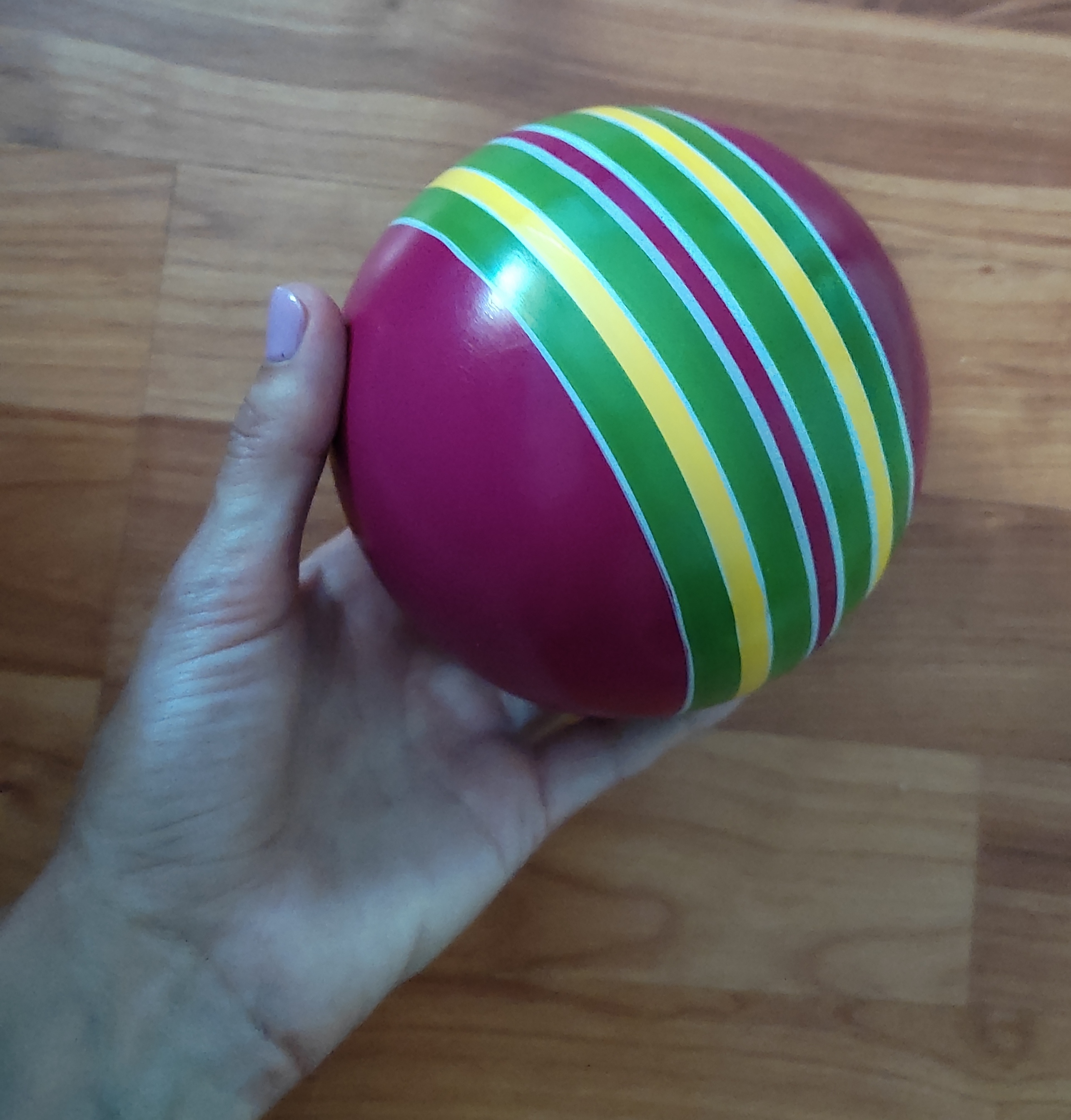 Фотография покупателя товара Мяч, диаметр 12,5 см, цвета МИКС - Фото 1