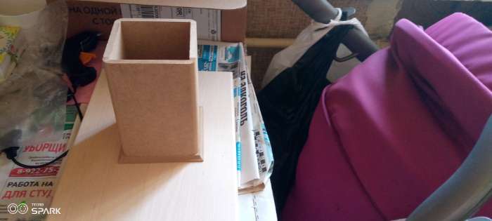 Фотография покупателя товара Карандашница для творчества 9х9х12,5 см - Фото 3