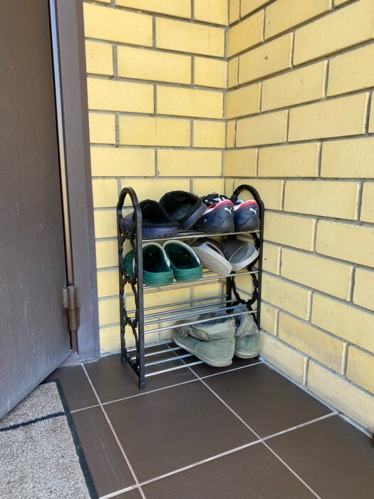 Фотография покупателя товара Обувница Доляна, 4 яруса 42×19×58 см, цвет зелёный - Фото 2