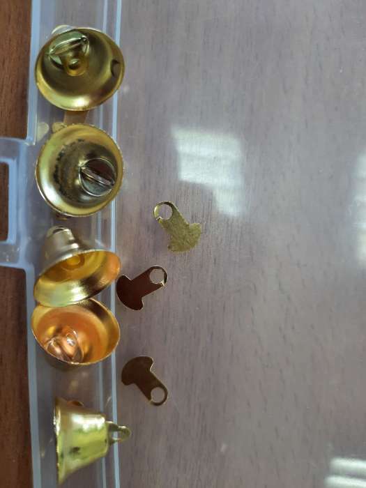Фотография покупателя товара Колокольчик для рукоделия, набор 10 шт., размер 1 шт. — 1,6 см, цвет золотой