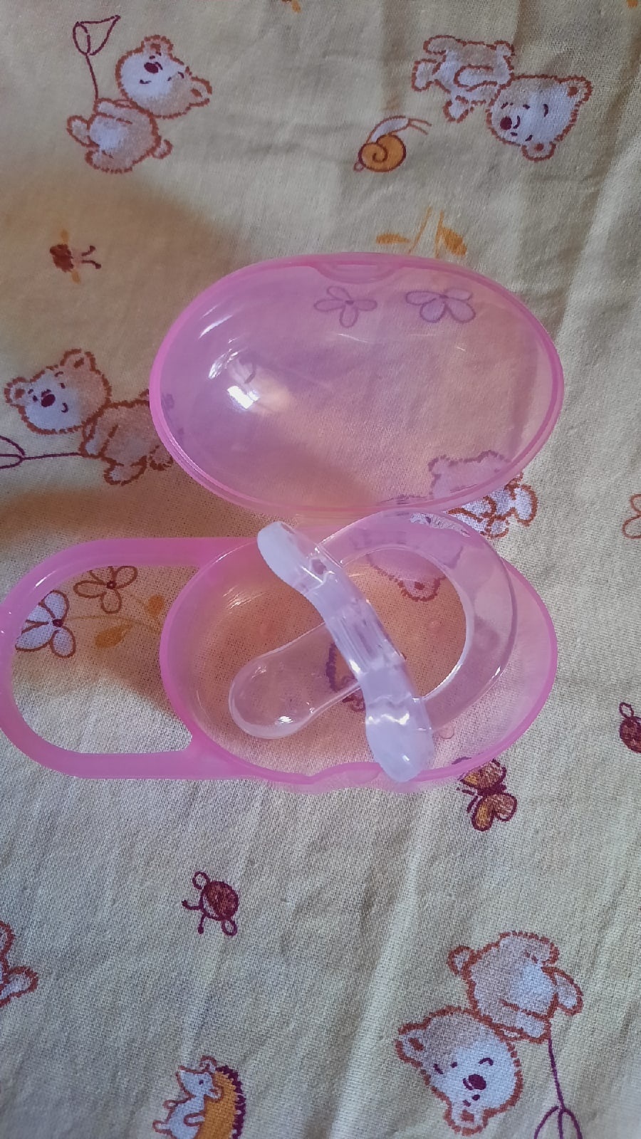 Фотография покупателя товара Контейнер для хранения и стерилизации детских сосок и пустышек, цвет розовый