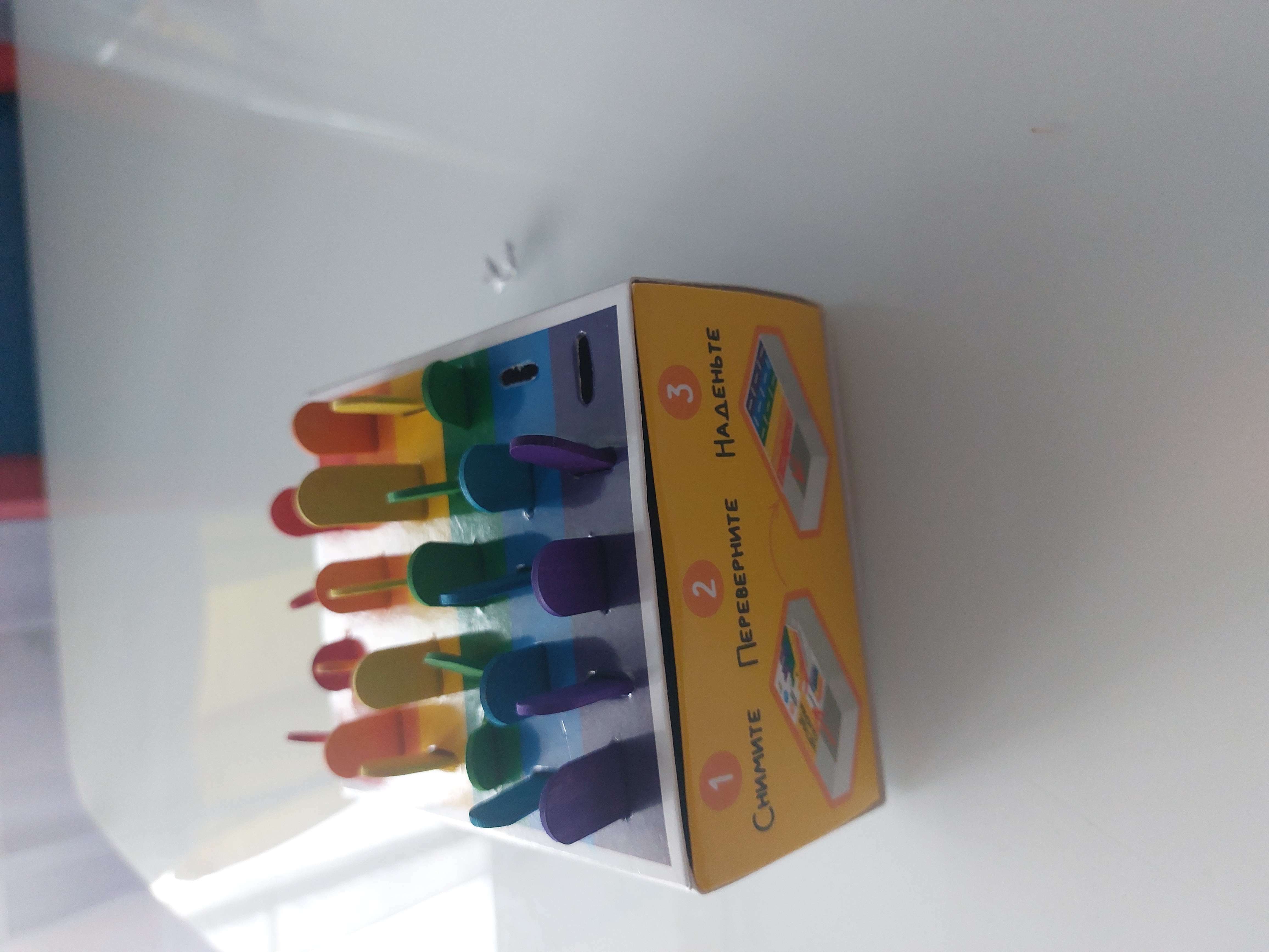 Фотография покупателя товара Развивающий сортер «Цветные палочки» по методике Монтессори - Фото 5