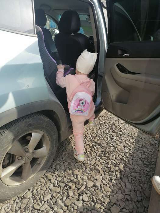 Фотография покупателя товара Рюкзак детский, отдел на молнии, цвет розовый - Фото 3