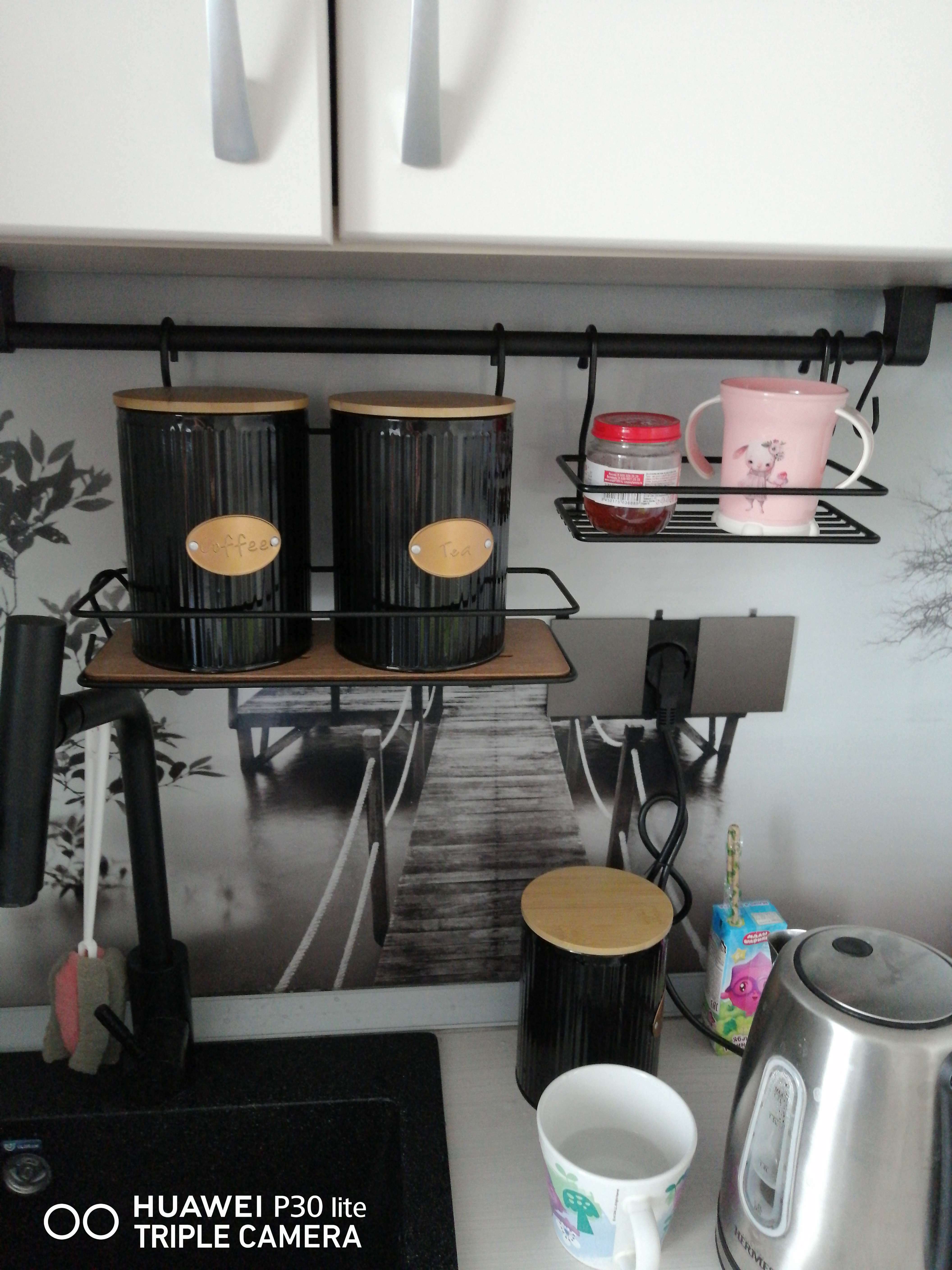 Фотография покупателя товара Рейлинговая система для кухни Tekno-tel, 7 предметов, цвет хром - Фото 1