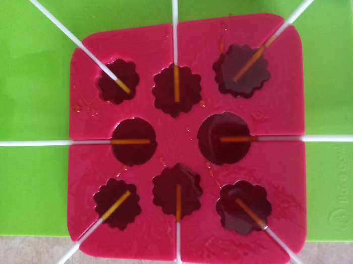 Фотография покупателя товара Форма для леденцов Доляна «Летний полдень», силикон, 12,5×12,5×1,5 см, 8 ячеек (2,7×2,7 см), с палочками, цвет МИКС - Фото 7