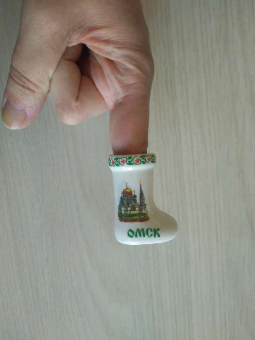Фотография покупателя товара Сувенир для зубочисток в форме валенка «Омск» - Фото 2