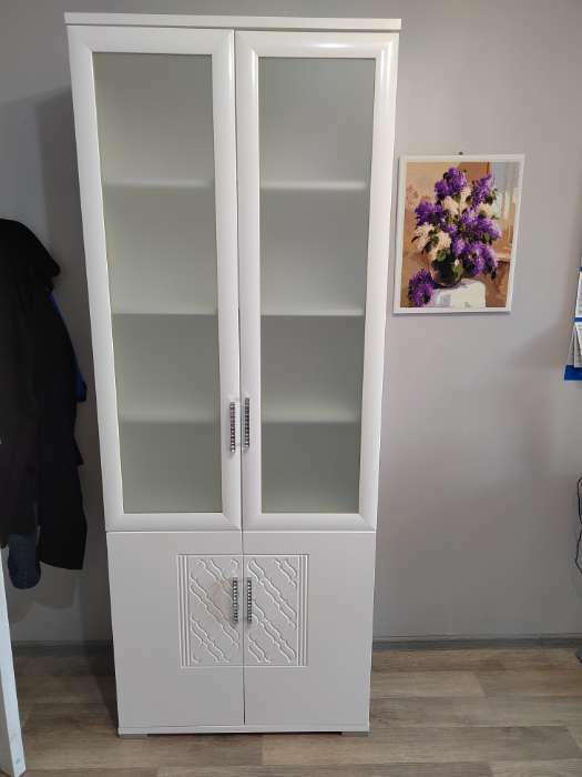 Фотография покупателя товара Библиотека «Тиффани» №15, 380×800×2056 мм, цвет белый текстурный - Фото 3